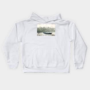 Tropical Beach Scene Kids Hoodie